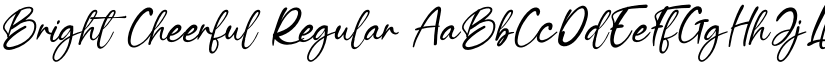 Bright Cheerful Regular font