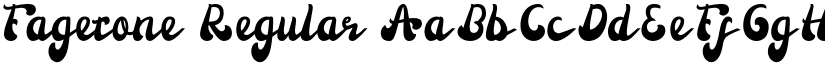 Fagetone Regular font