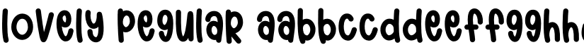 Lovely Regular font