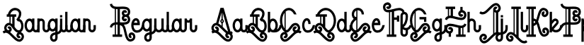 Bangilan Regular font