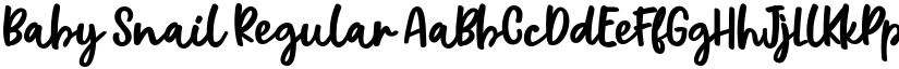 Baby Snail Regular font