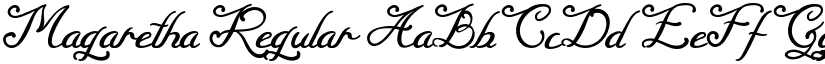 Magaretha Regular font