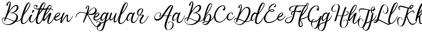 Blithen Regular font