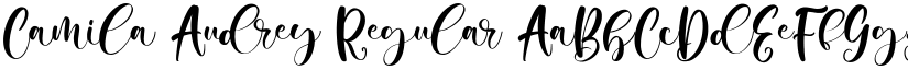 Camila Audrey Regular font