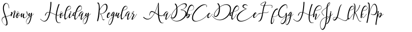 Snowy Holiday Regular font