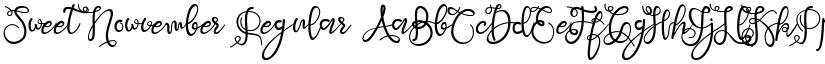 Sweet Nowvember Regular font