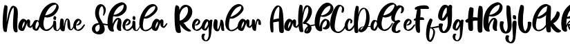 Nadine Sheila Regular font