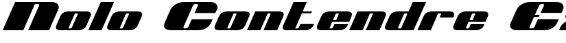 Nolo Contendre ExpItal font