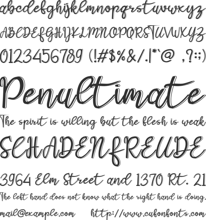 Galista font preview