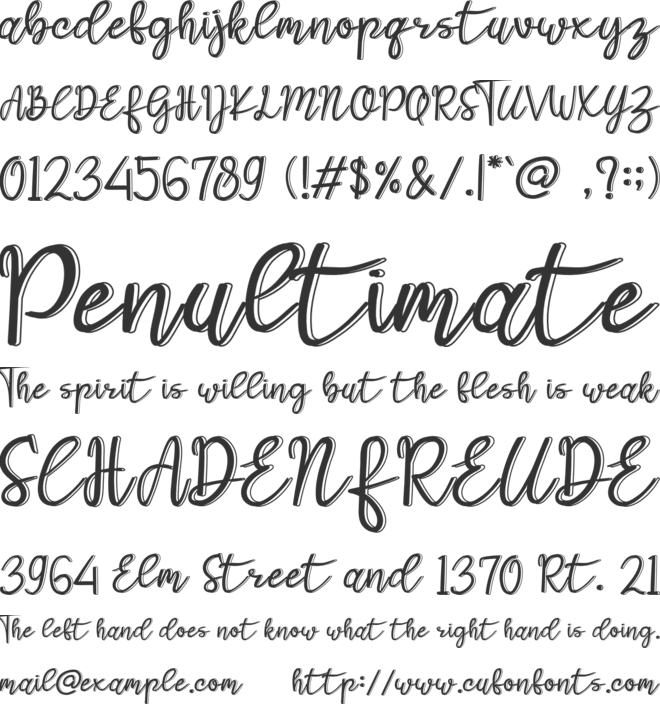 Galista font preview