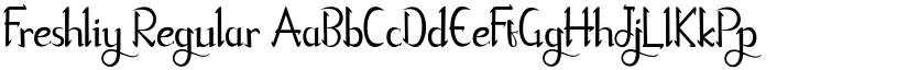 Freshliy Regular font