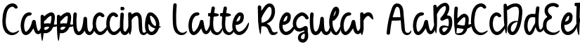 Cappuccino Latte Regular font