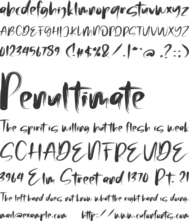 Malinga FREE font preview