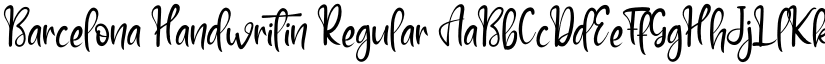 Barcelona Handwritin Regular font