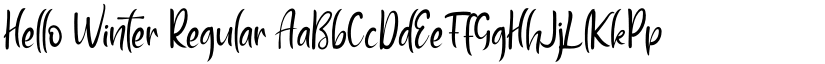 Hello Winter Regular font
