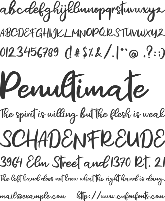 Giletha FREE font preview