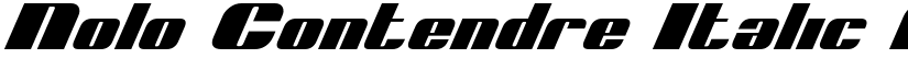 Nolo Contendre Italic font