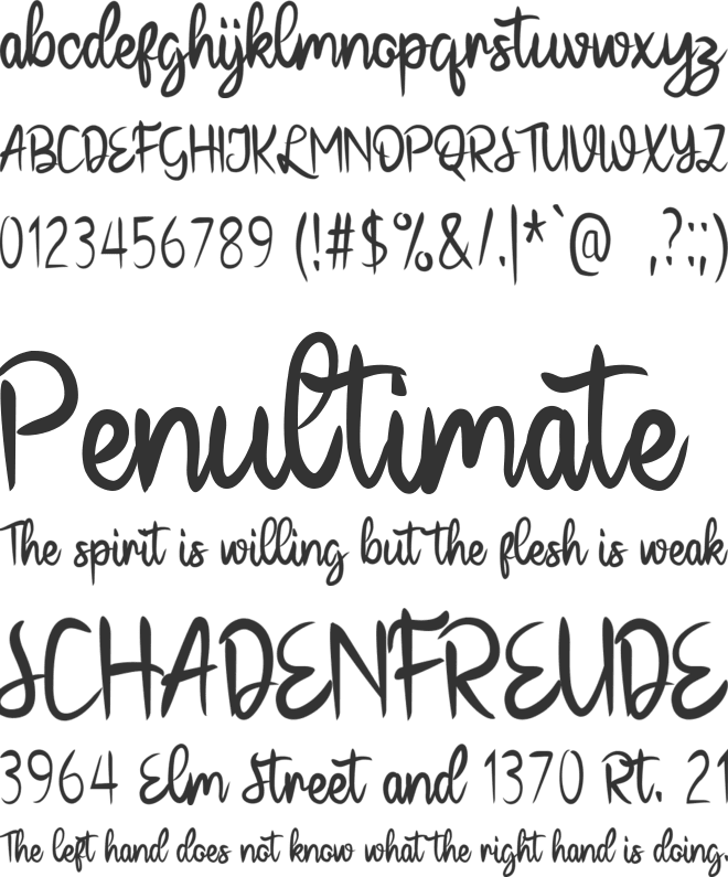 La Gonjess font preview