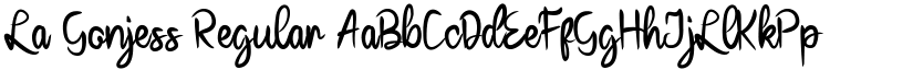 La Gonjess Regular font