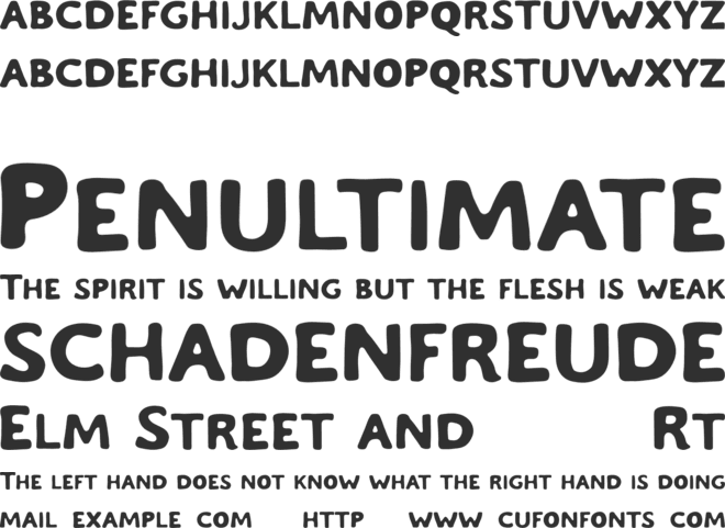 Chaos And Madness Free font preview
