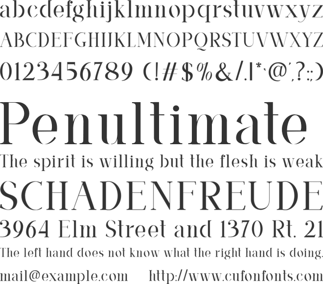 Qanforg font preview