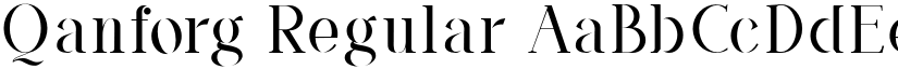 Qanforg Regular font