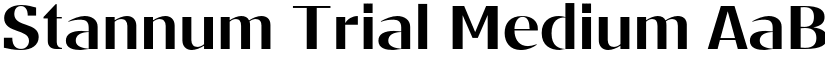Stannum Trial Medium font