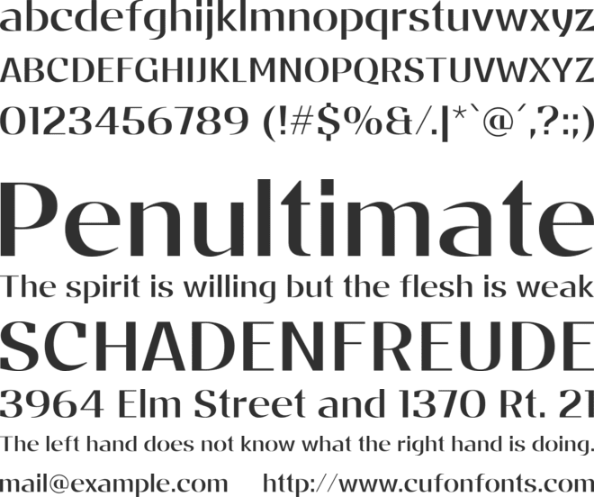Stannum Trial font preview