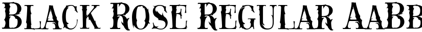 Black Rose Regular font