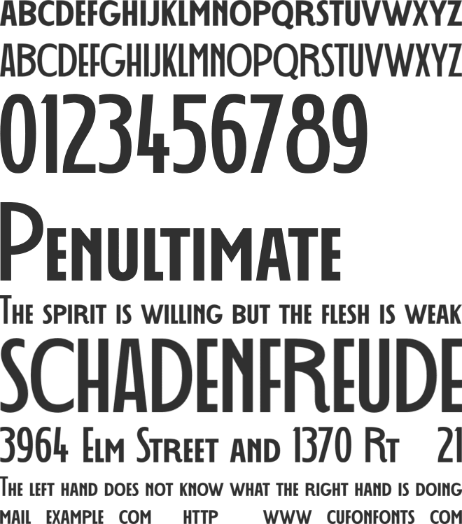 Decohead FREE font preview