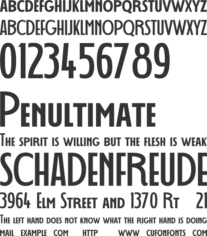 Decohead FREE font preview