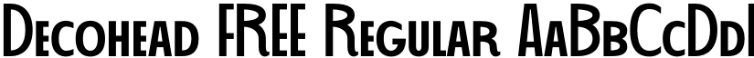 Decohead FREE Regular font