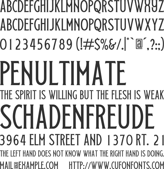 Skedaddle font preview