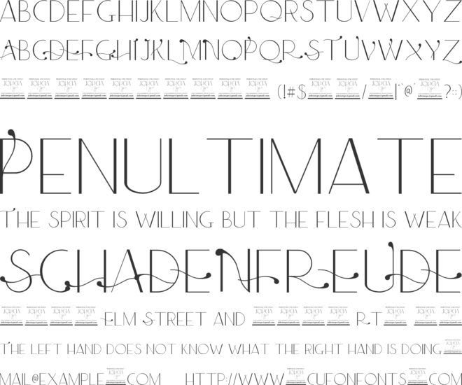 Jello Chlour font preview