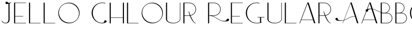 Jello Chlour Regular font