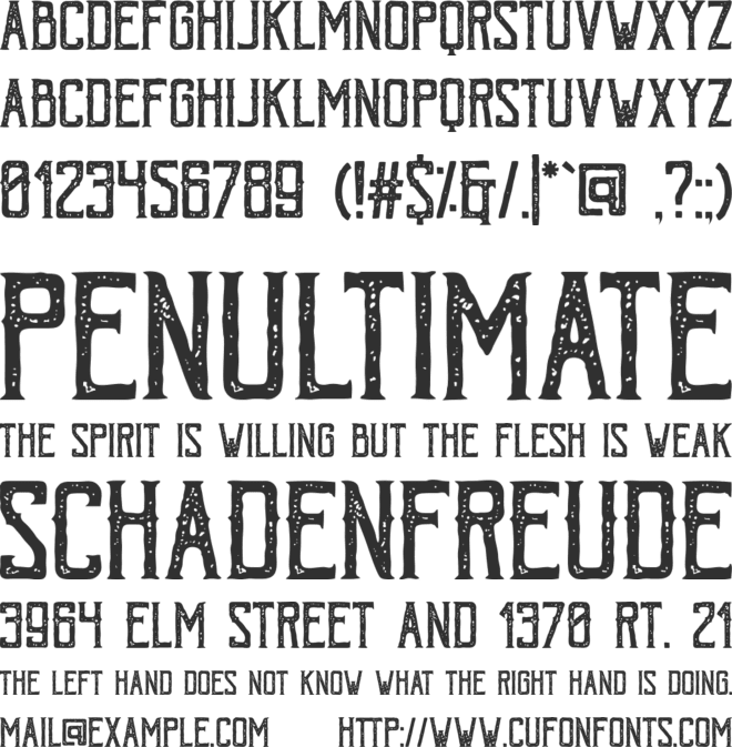 Bohem Vintage font preview