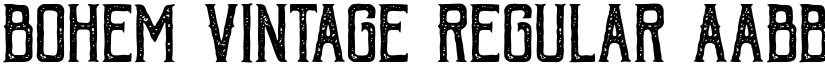 Bohem Vintage Regular font