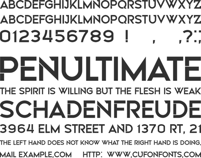 Nehad font preview