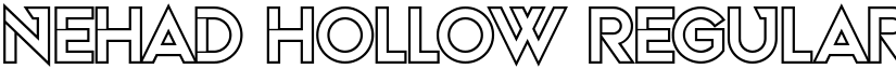 Nehad Hollow Regular font