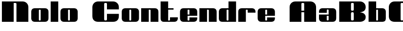 Nolo Contendre font
