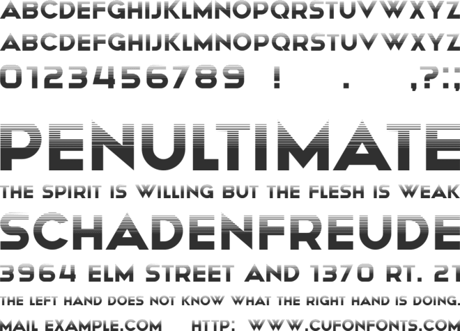 Nightfall font preview