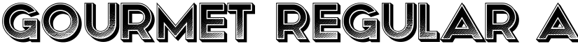 Gourmet Regular font