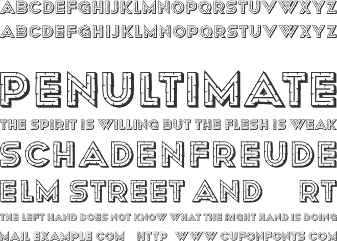 Panther font preview