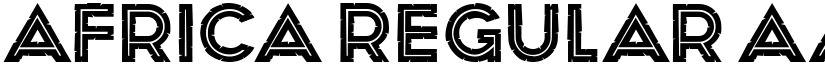 Africa Regular font