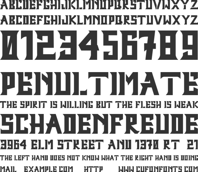 Kagatsun font preview