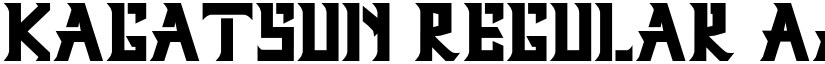 Kagatsun Regular font