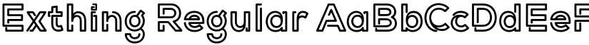 Exthing Regular font