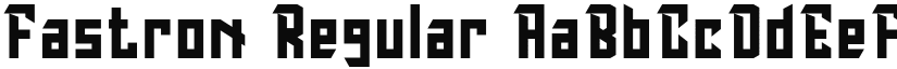 Fastron font download