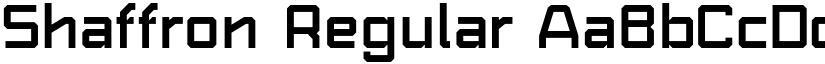 Shaffron Regular font