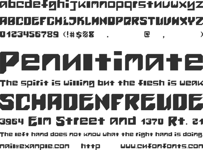 Never_Quit font preview